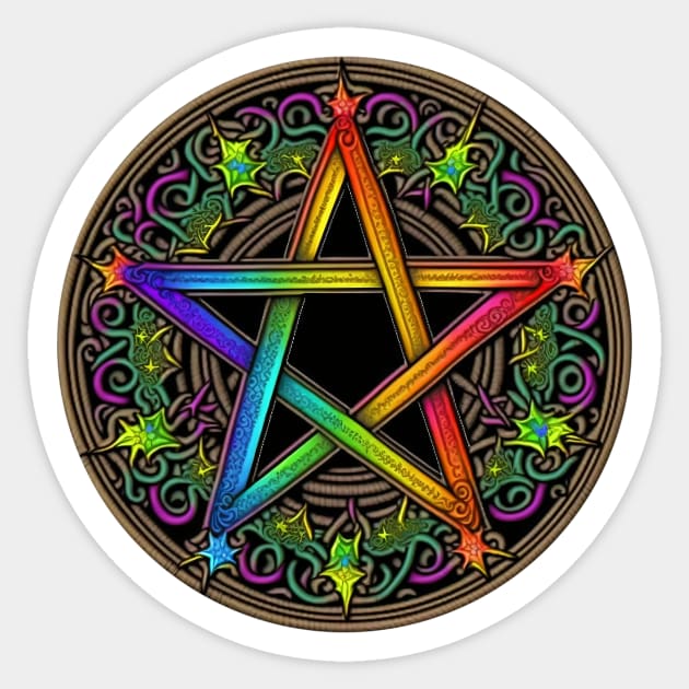 A Magical Pentacle Sticker by MyMagicalPlace